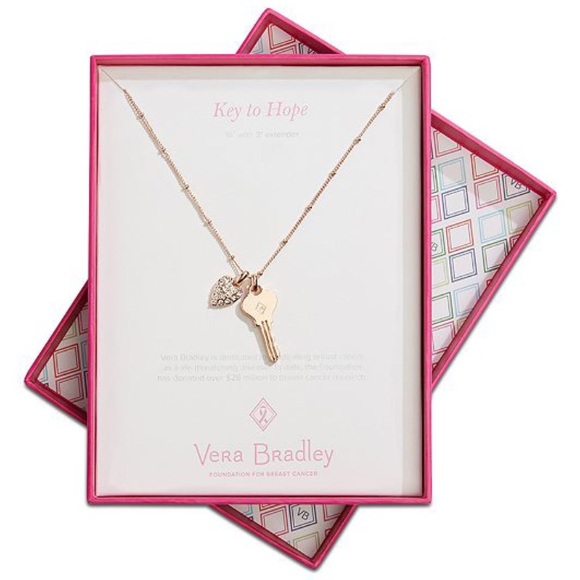 Vera Bradley Jewelry - SALE 🔥Vera Bradley Rose Gold Key to Hope Necklace